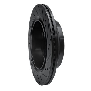 Ford F-150 Brake Rotor (1) - Rear Left - R1 Concepts - Drilled & Slotted - Black - `12-`20